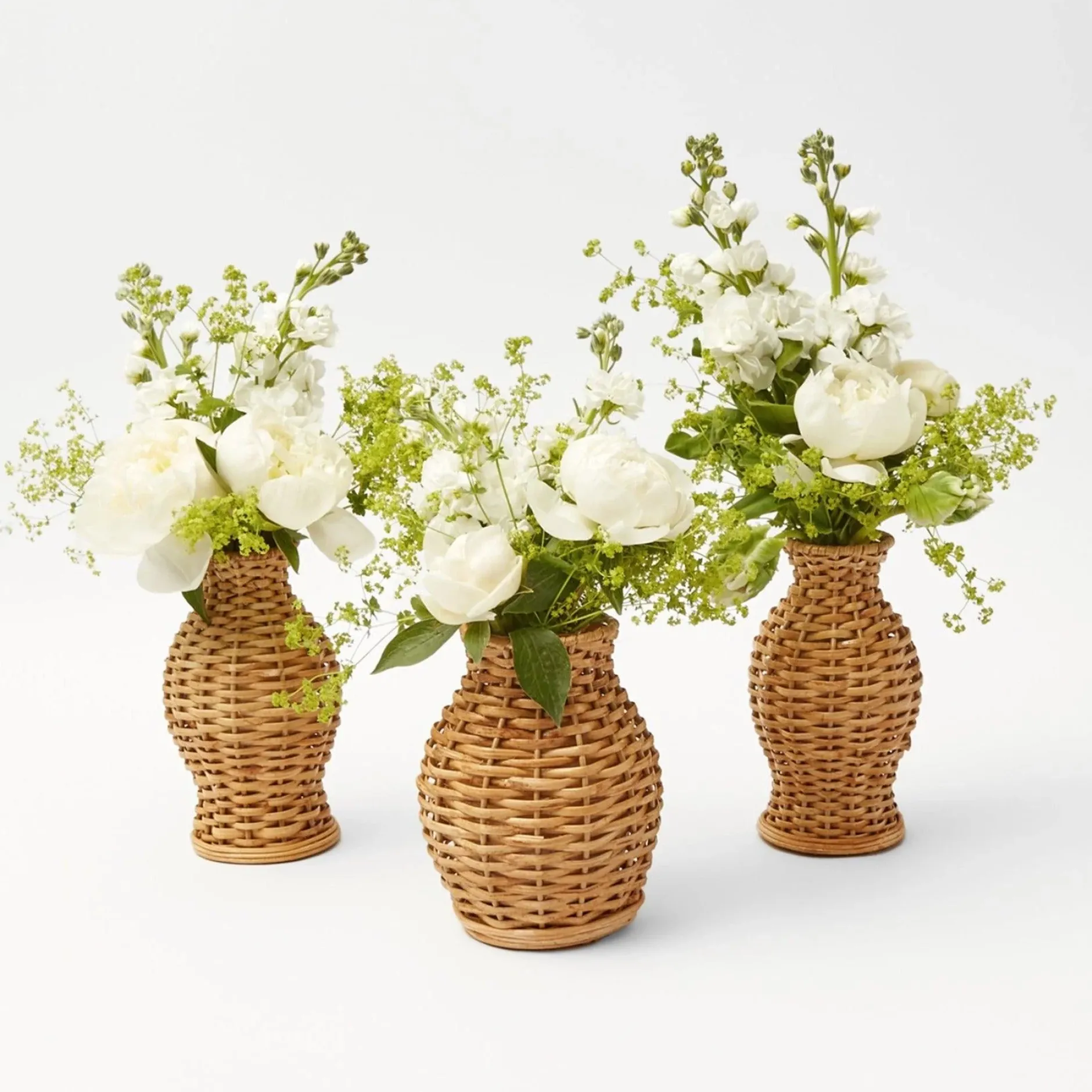 Sale Mrs. Alice Natural Rattan Vase (Set Of 3)