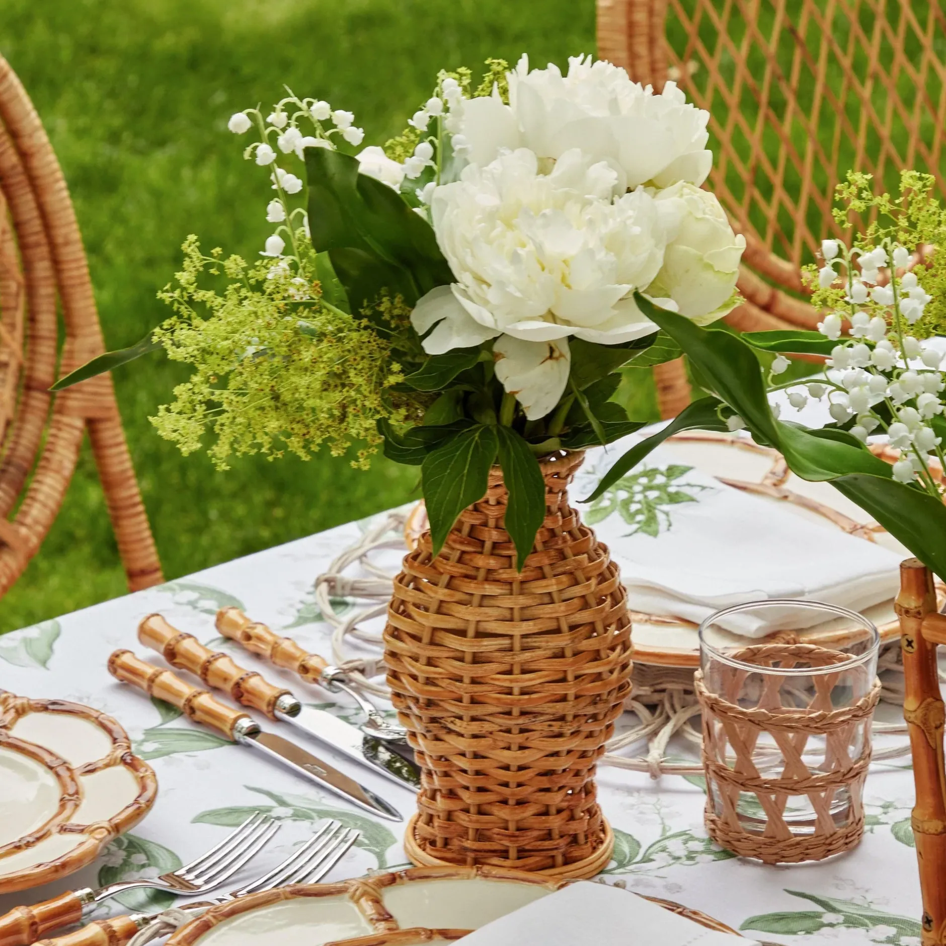 Best Mrs. Alice Natural Rattan Vase (Set Of 3)