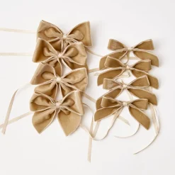 Mrs. Alice Oat Velvet Napkin Bows (Set Of 4)