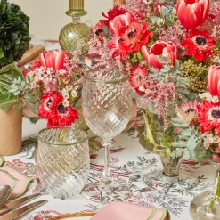 Mrs. Alice Olive Rim Swirl Glassware Set