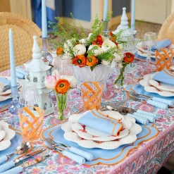 Clearance Mrs. Alice Orange Swirl Outdoor Glasses (Set Of 6)