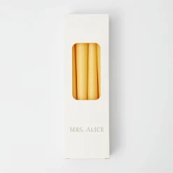 Mrs. Alice Pastel Yellow Candles (Set Of 8)