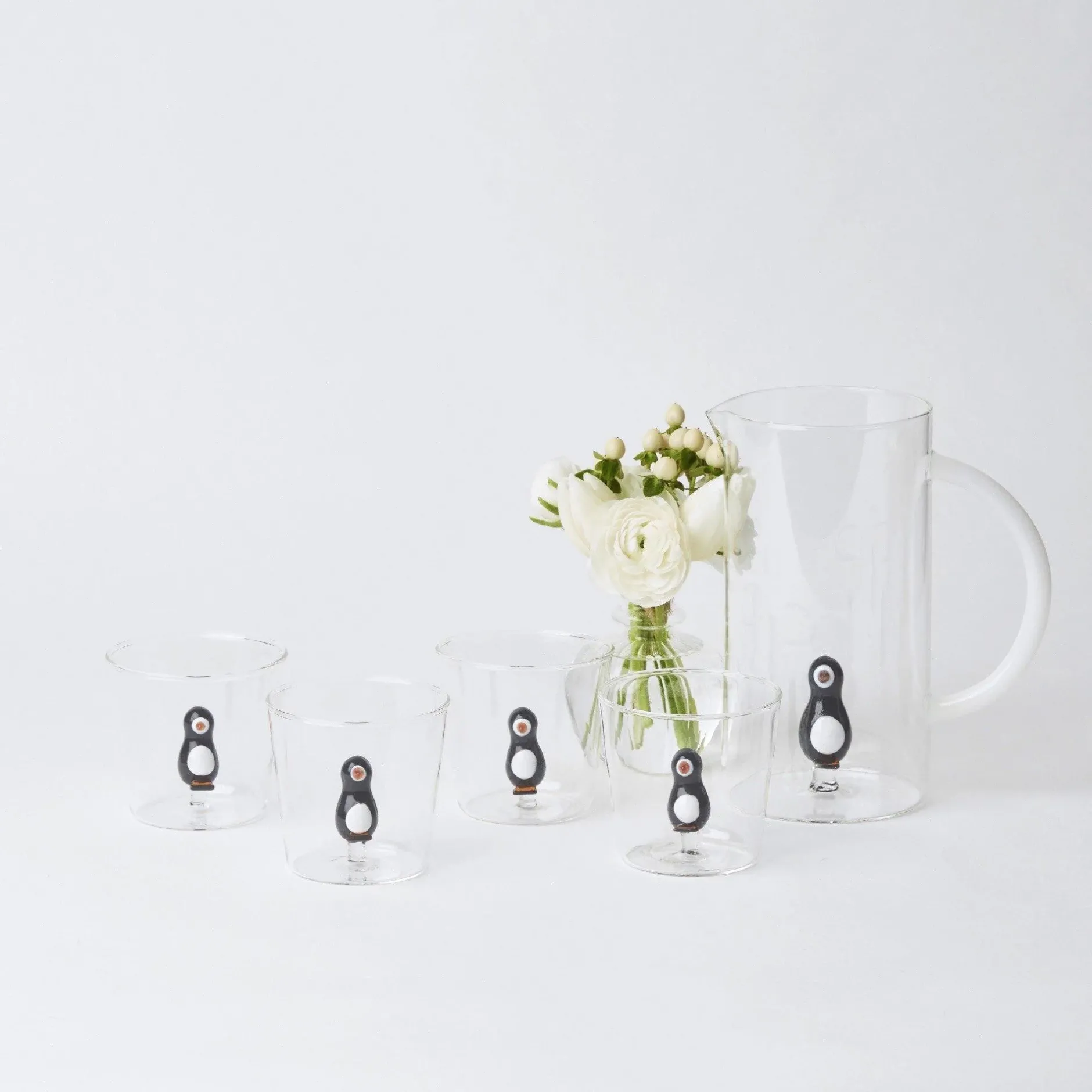 Sale Mrs. Alice Penguin Water Glasses And Jug Set