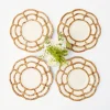 Sale Mrs. Alice Petal Bamboo Ceramic Dinner & Starter Plates (Set Of 8)