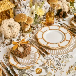 Sale Mrs. Alice Petal Bamboo Ceramic Dinner Plate (Set Of 4)