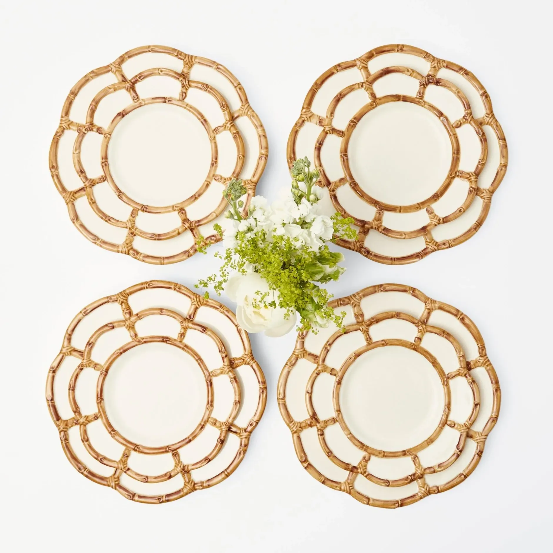 Online Mrs. Alice Petal Bamboo Starter Plate (Set Of 4)