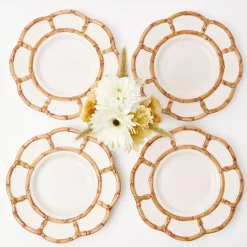 Online Mrs. Alice Petal Bamboo Starter Plate (Set Of 4)
