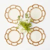 Best Mrs. Alice Petal Bamboo Starter Plate (Set Of 4)