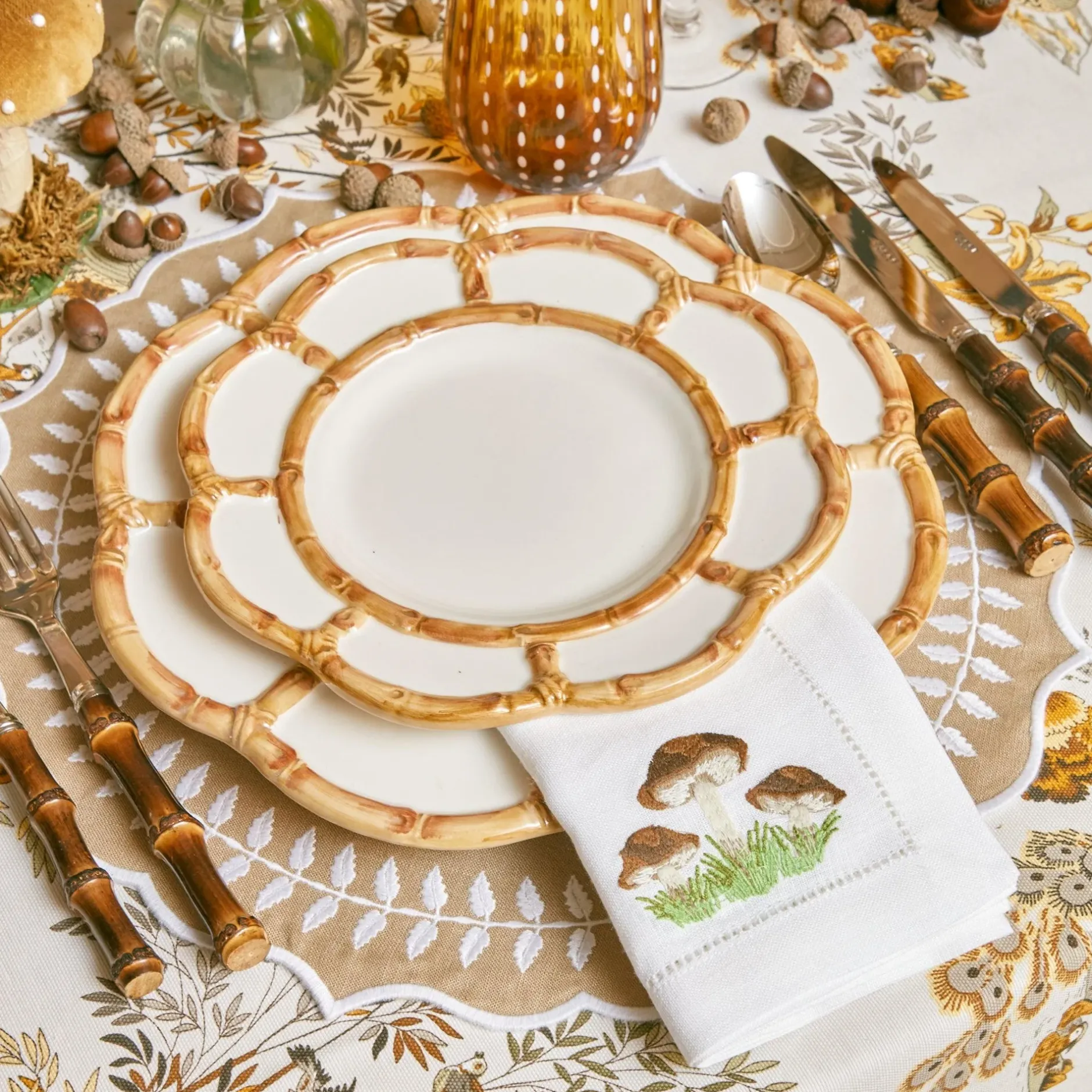 Best Mrs. Alice Petal Bamboo Starter Plate (Set Of 4)