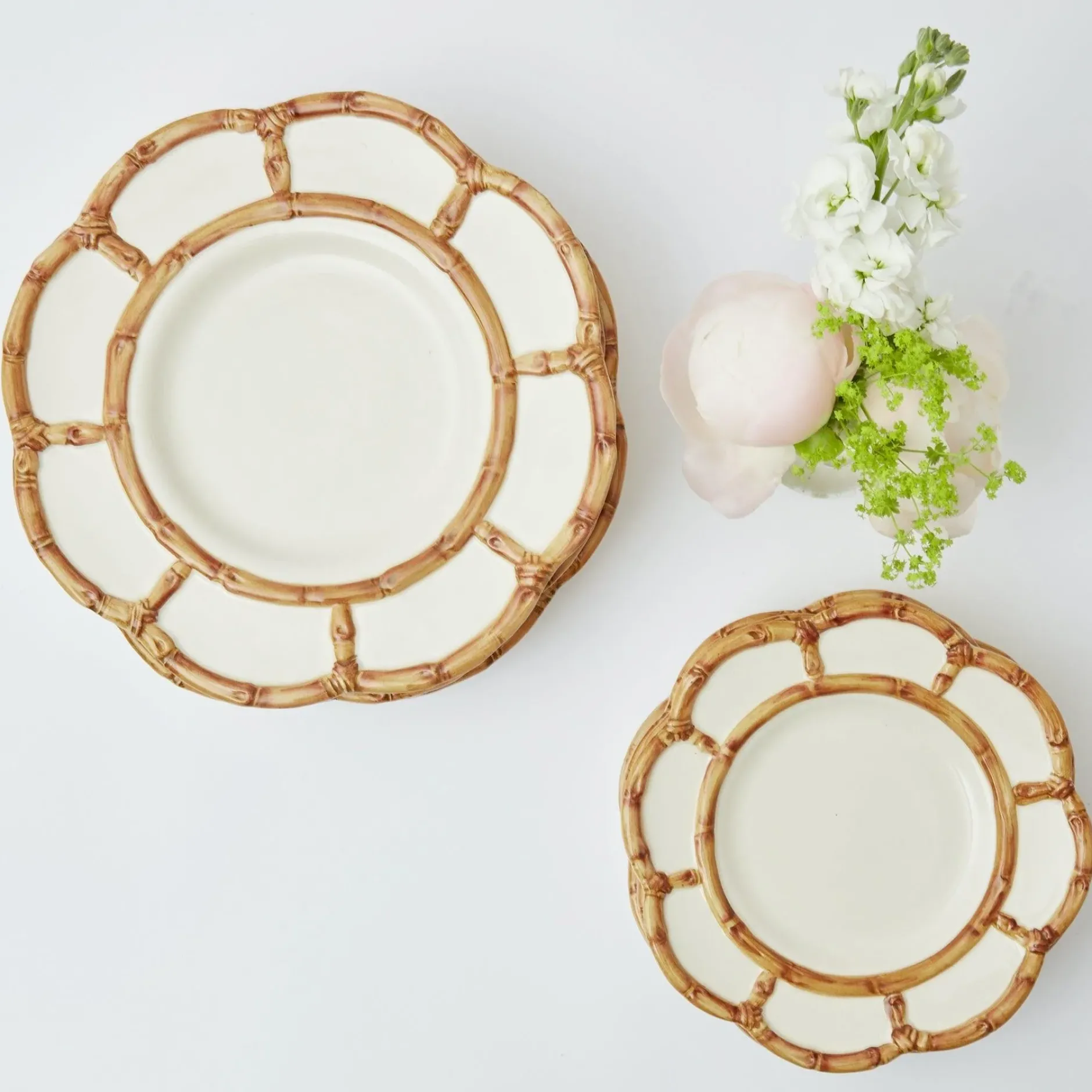Best Mrs. Alice Petal Bamboo Starter Plate (Set Of 4)