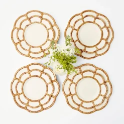 Best Mrs. Alice Petal Bamboo Starter Plate (Set Of 4)