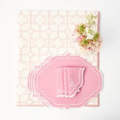 Sale Mrs. Alice Pink Bamboo & Amelie Linen Set