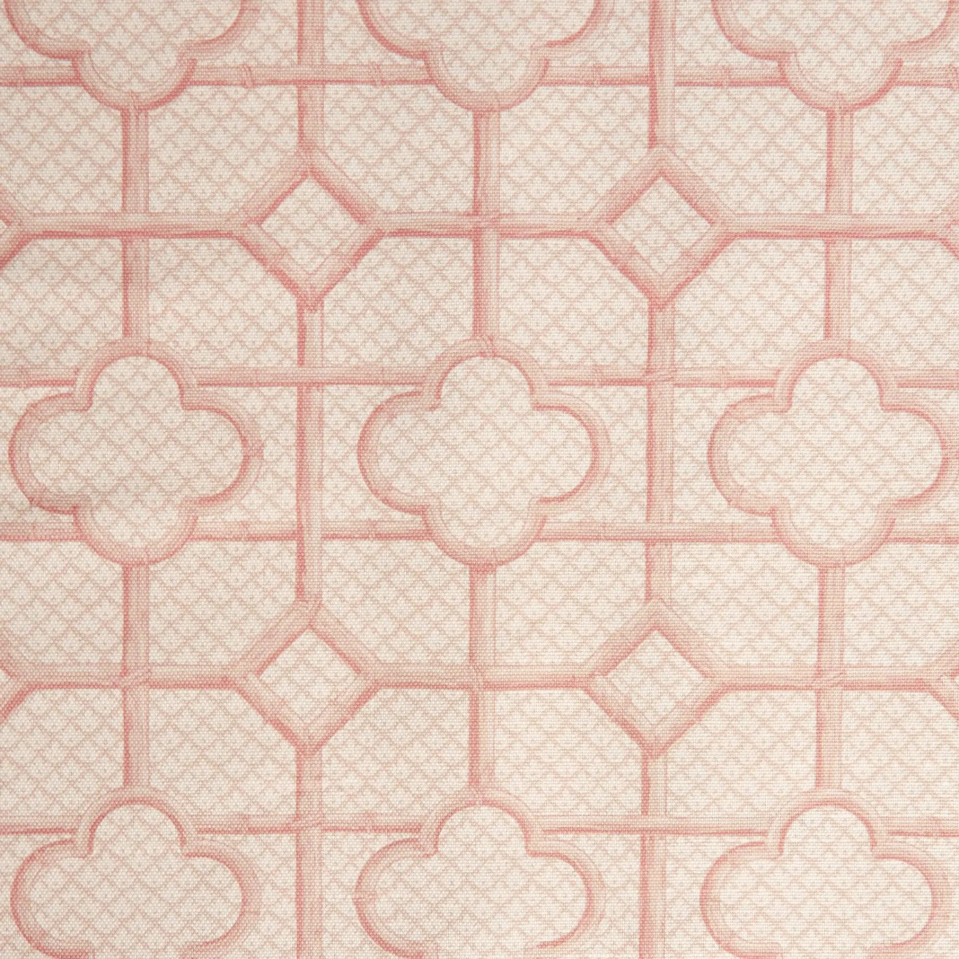 Discount Mrs. Alice Pink Bamboo Trellis Fabric