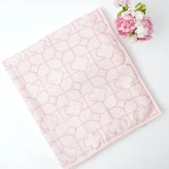 Sale Mrs. Alice Pink Bamboo Trellis Tablecloth