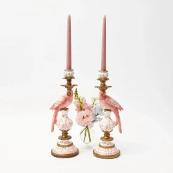 New Mrs. Alice Pink Candles (Set Of 8)