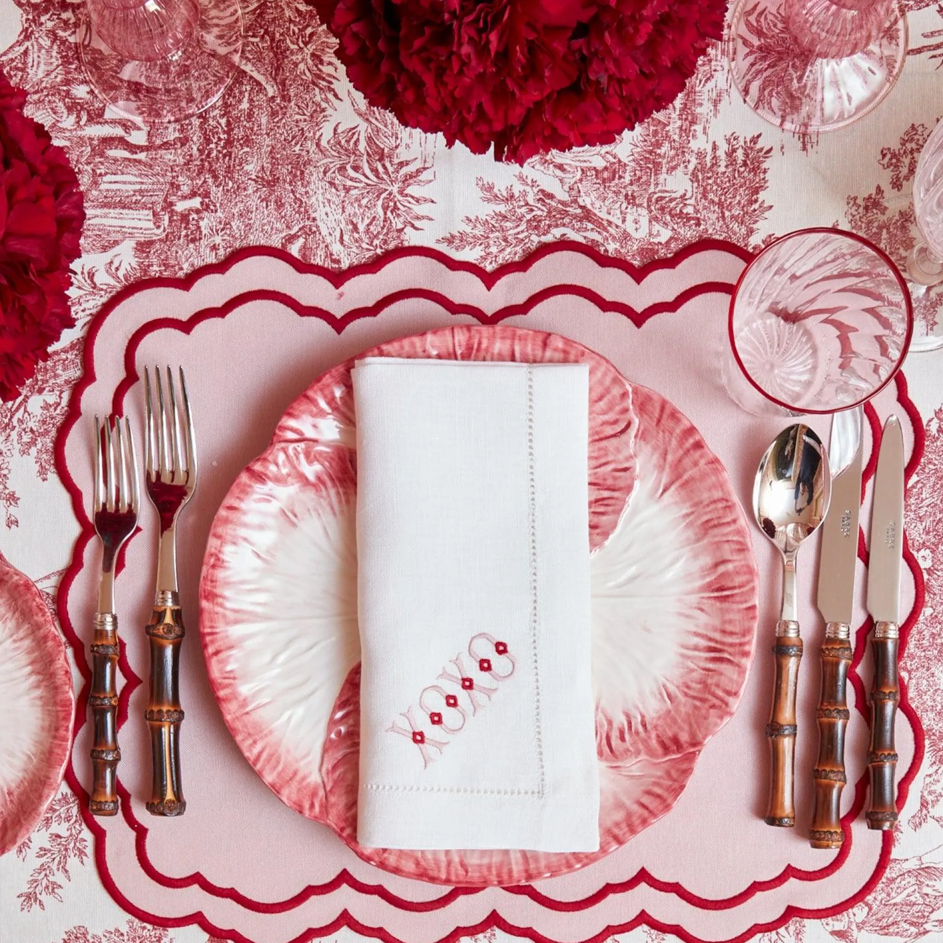 Clearance Mrs. Alice Pink Capri Lettuce Dinner Plate