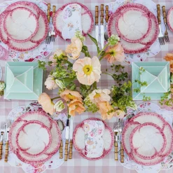 Online Mrs. Alice Pink Capri Lettuce Dinner Plate (Set Of 4)
