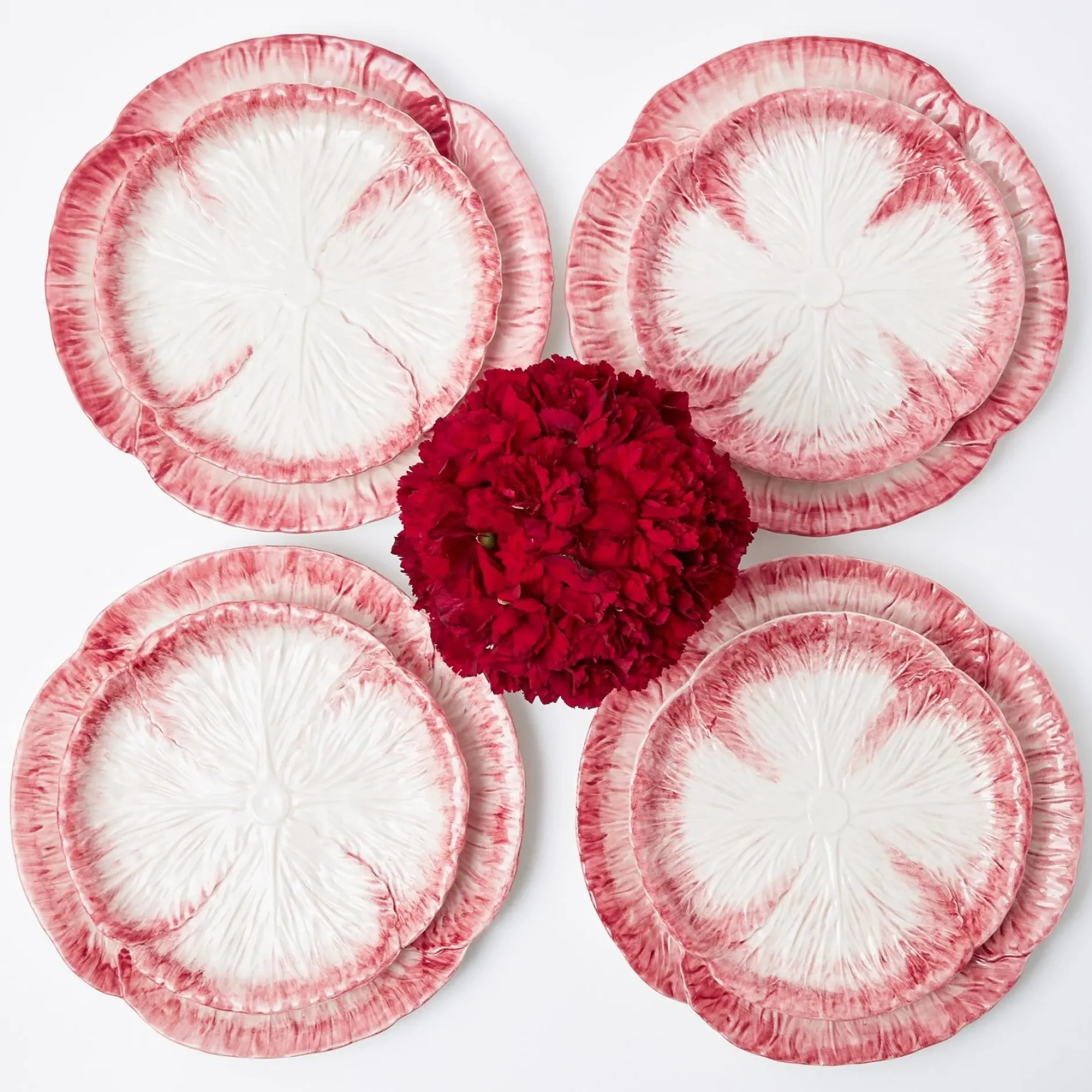 Discount Mrs. Alice Pink Capri Lettuce Dinner Plate (Set Of 4)