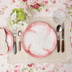 Discount Mrs. Alice Pink Capri Lettuce Dinner Plate (Set Of 4)