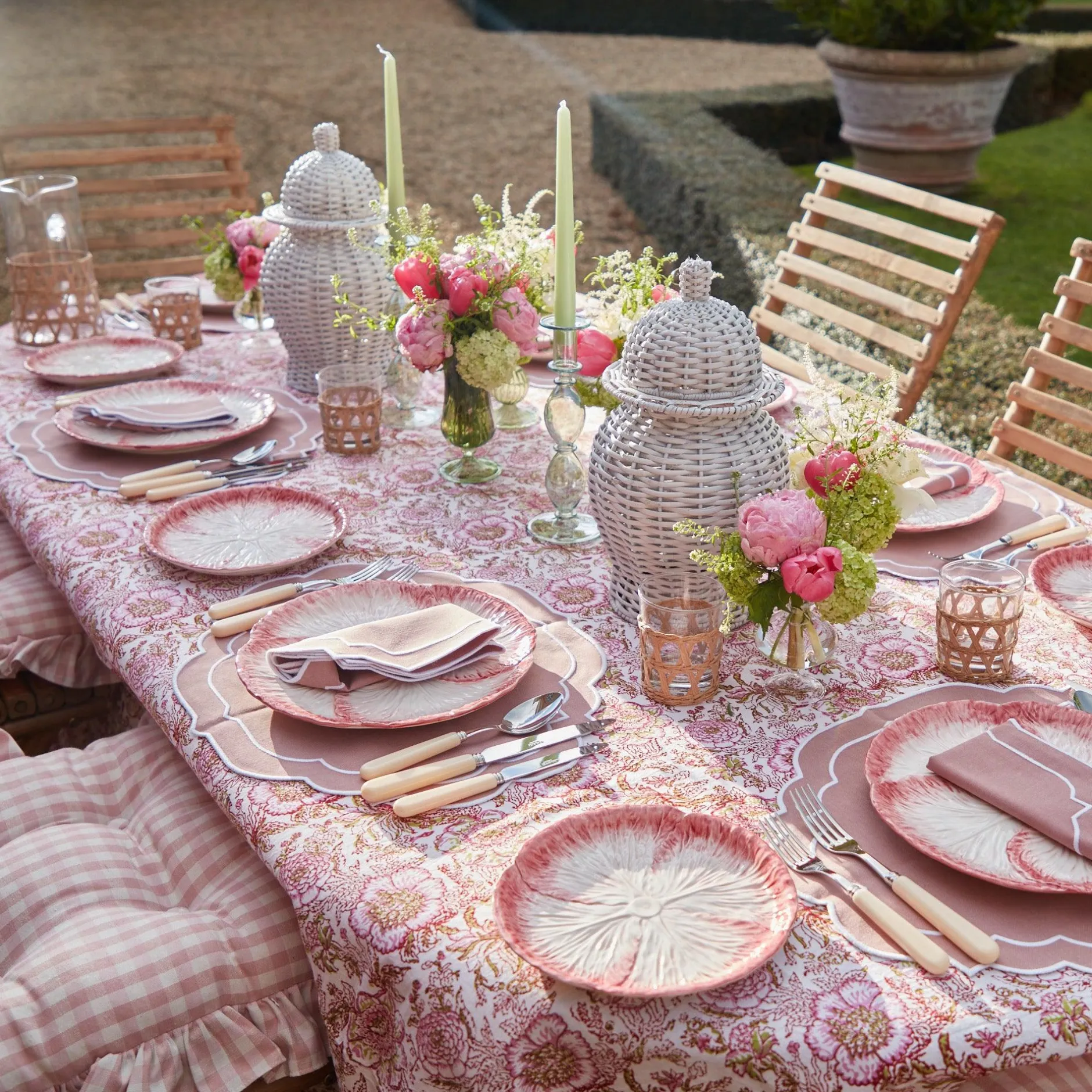 Outlet Mrs. Alice Pink Capri Lettuce Starter Plate