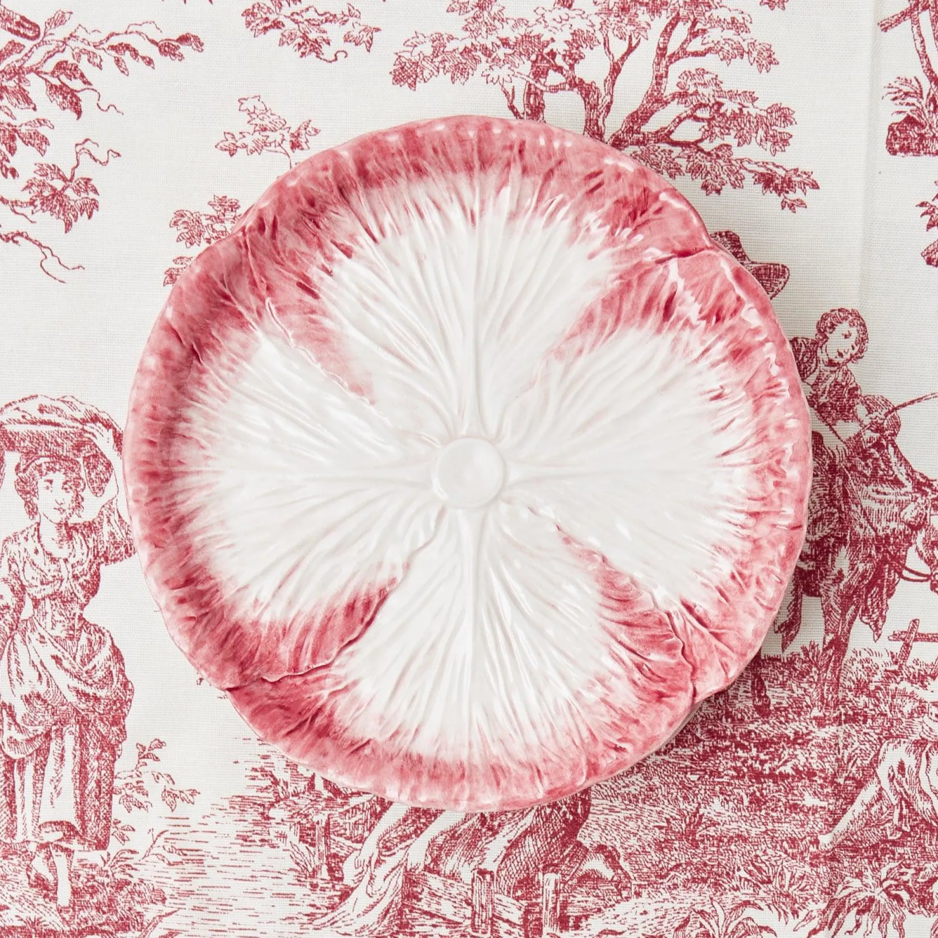 Outlet Mrs. Alice Pink Capri Lettuce Starter Plate
