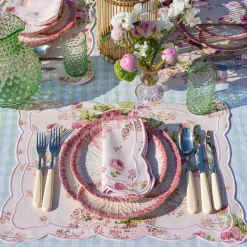 Clearance Mrs. Alice Pink Capri Lettuce Starter Plate (Set Of 4)