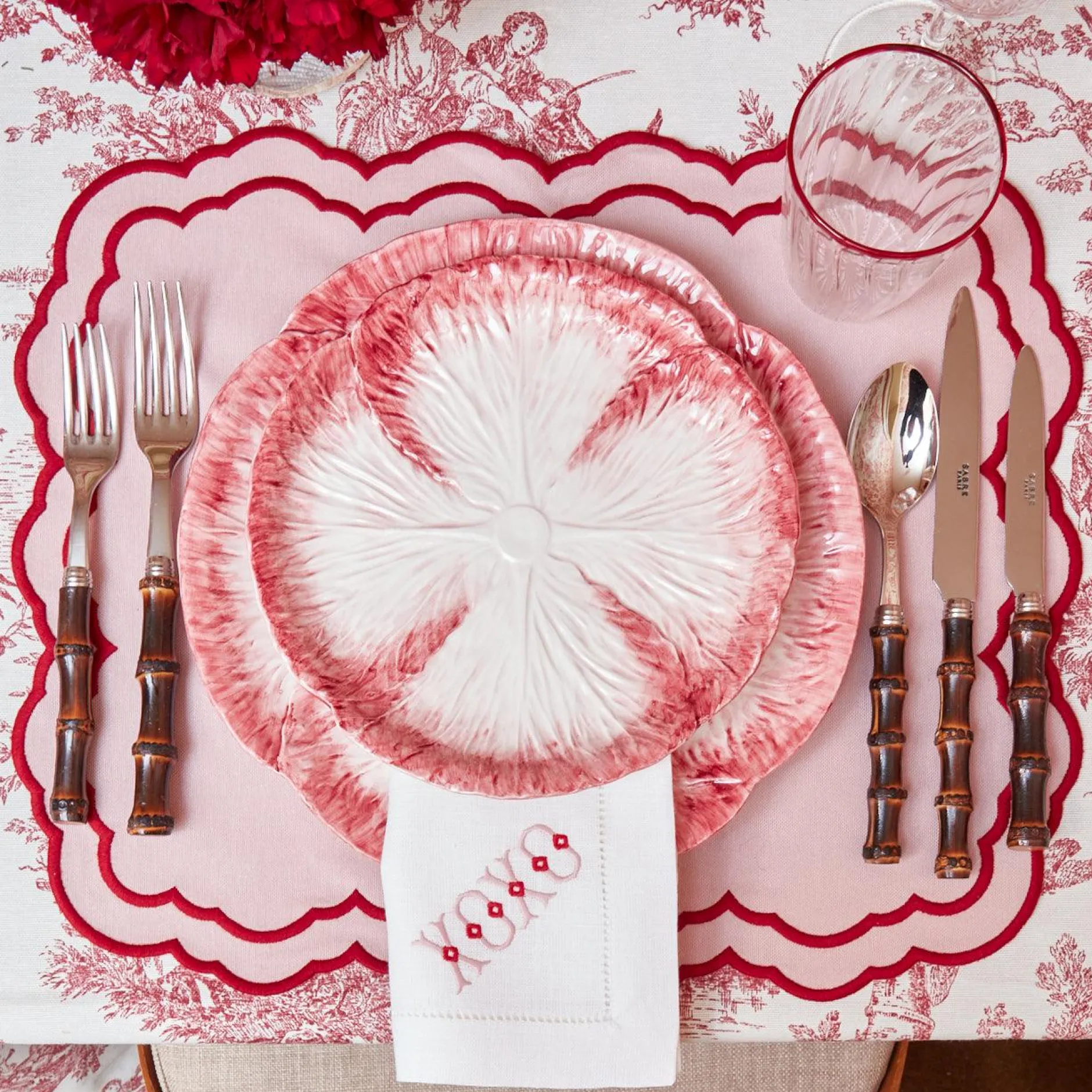 Online Mrs. Alice Pink Capri Lettuce Starter Plate