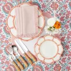 Discount Mrs. Alice Pink Fringe Napkins (Set Of 4)