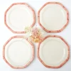 Sale Mrs. Alice Pink Geometric Bamboo Dinner Plate (Set Of 4)