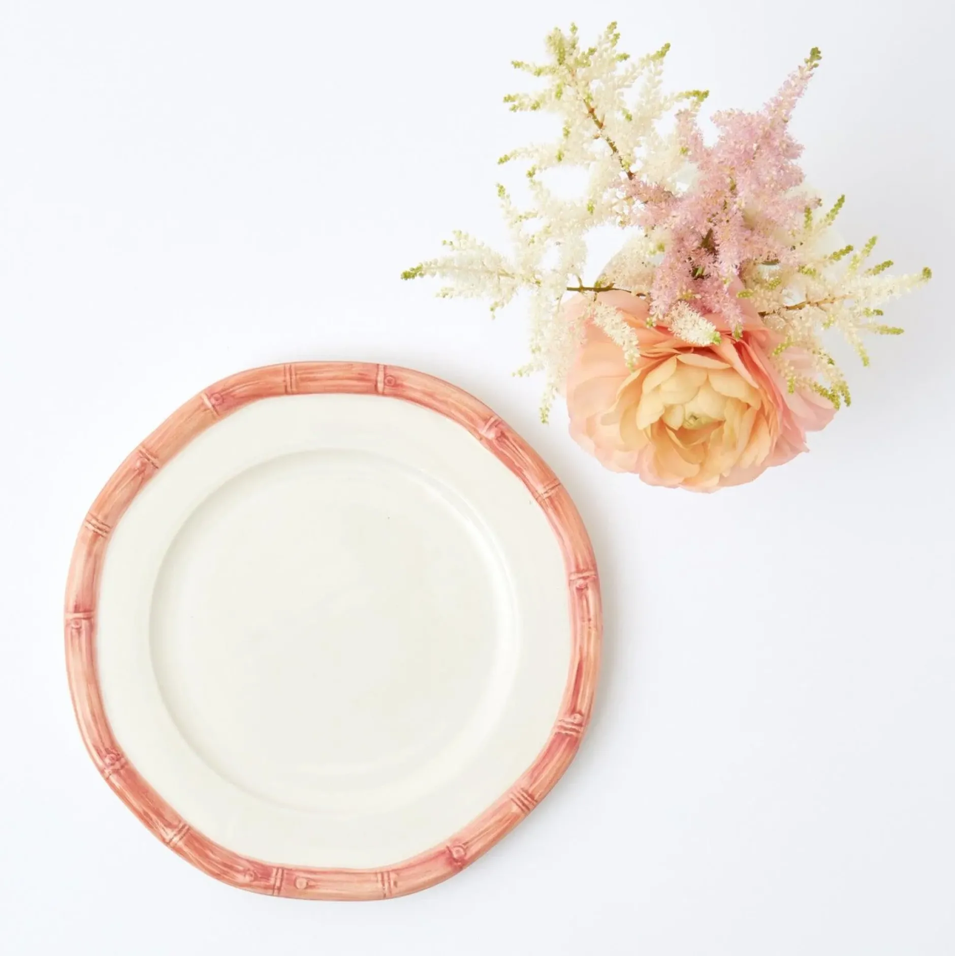 Discount Mrs. Alice Pink Geometric Bamboo Starter Plate