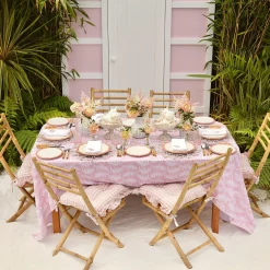 Discount Mrs. Alice Pink Geometric Bamboo Starter Plate