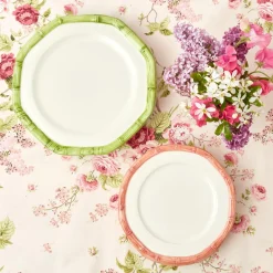 Discount Mrs. Alice Pink Geometric Bamboo Starter Plate