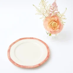 Clearance Mrs. Alice Pink Geometric Bamboo Starter Plate (Set Of 4)