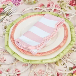 Discount Mrs. Alice Pink Geometric Bamboo Starter Plate (Set Of 4)