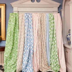 Online Mrs. Alice Pink Ikat Stripe Fabric
