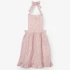 Hot Mrs. Alice Pink Leopard Frilled Apron