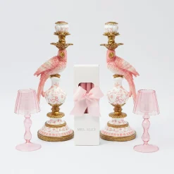 Online Mrs. Alice Pink Parrot Candlescape