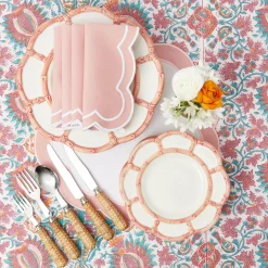 Online Mrs. Alice Pink Petal Bamboo Starter Plate