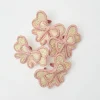 New Mrs. Alice Pink Rattan Napkin Bow (Set Of 4)