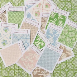 Sale Mrs. Alice Pink Trailing Ferns Fabric