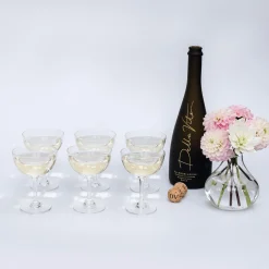 Mrs. Alice Poppy Prosecco Coupe (Set Of 6)