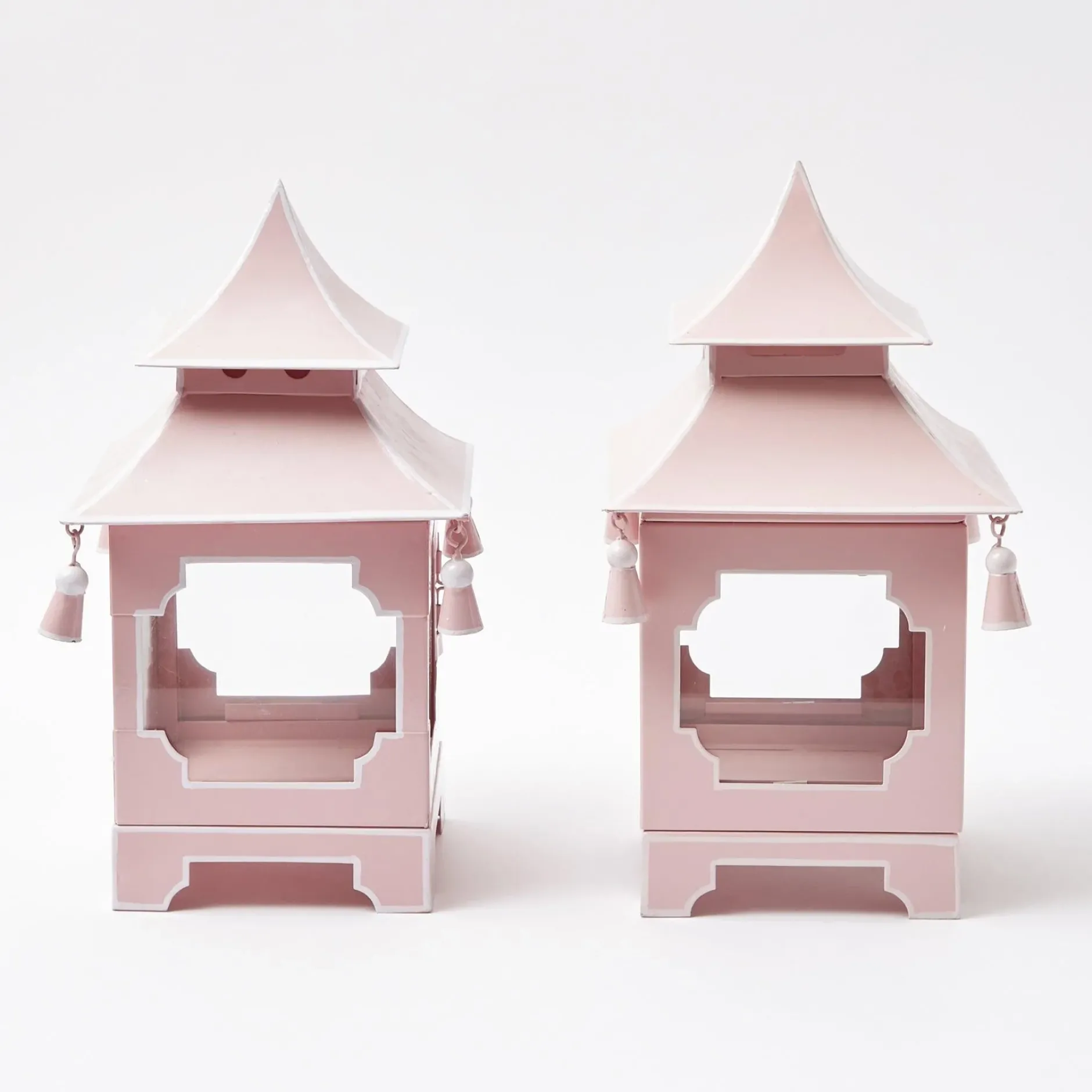 Clearance Mrs. Alice Powder Pink Pagoda Lantern