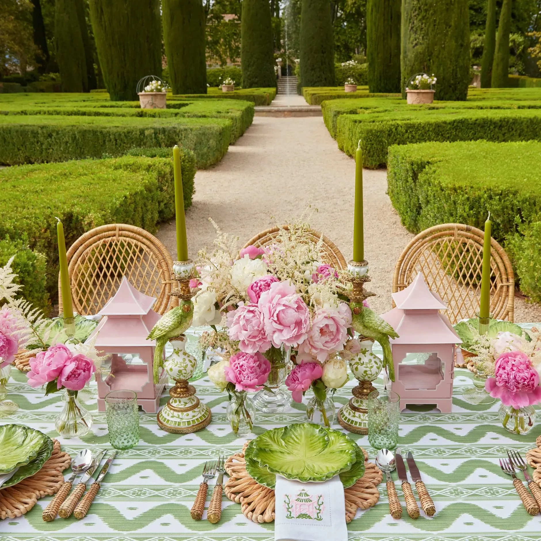 Clearance Mrs. Alice Powder Pink Pagoda Lantern