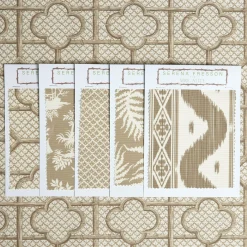 Sale Mrs. Alice Putty Bamboo Trellis Fabric