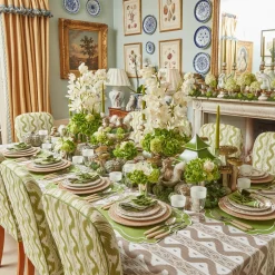 New Mrs. Alice Putty Ikat Tablecloth