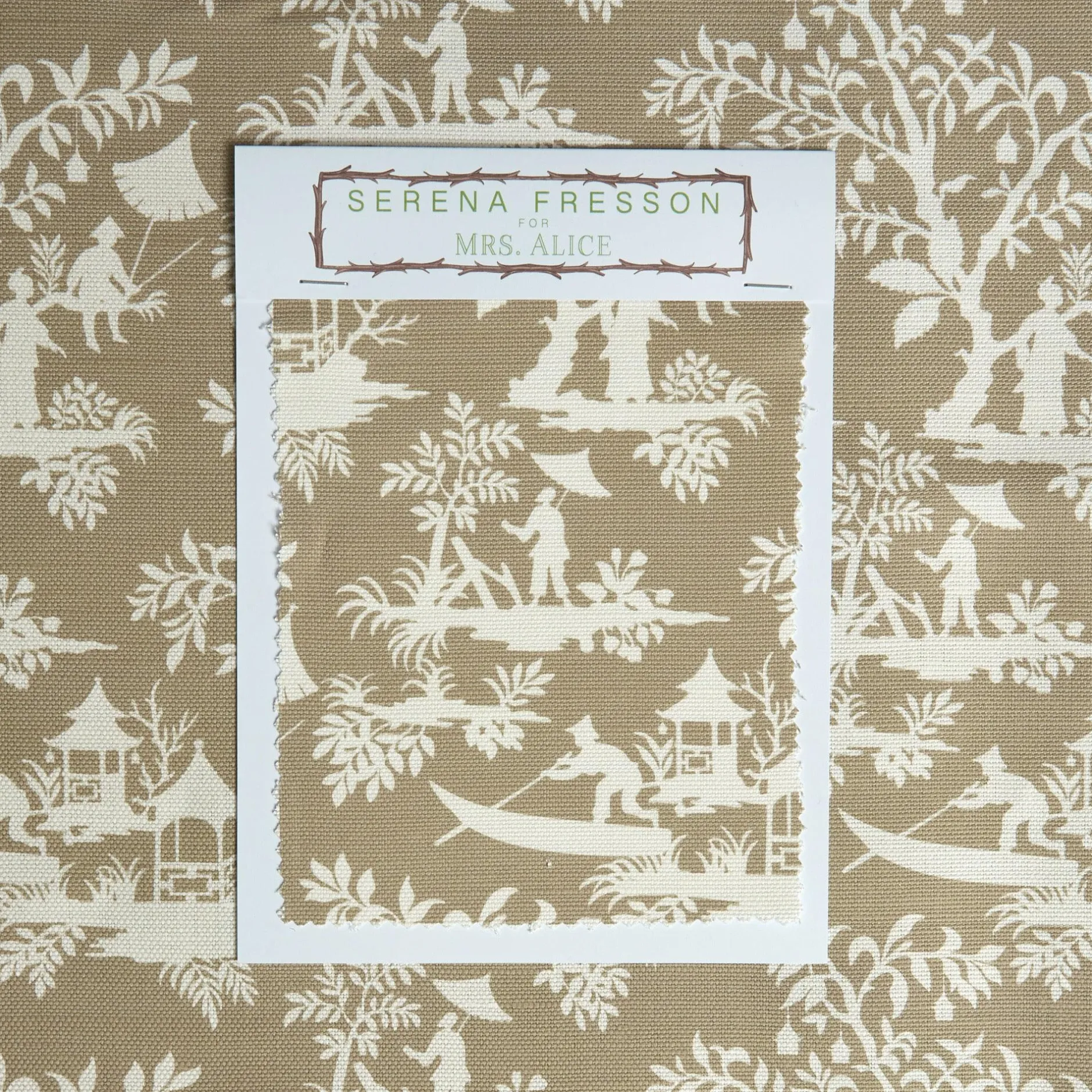 Outlet Mrs. Alice Putty Pagoda Garden Fabric