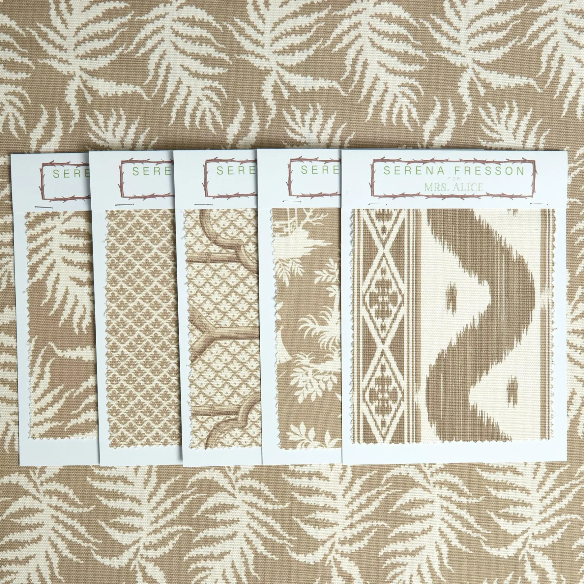 Hot Mrs. Alice Putty Trailing Ferns Fabric