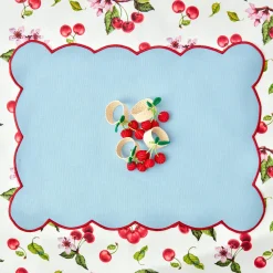 Sale Mrs. Alice Raffia Cherry Napkin Holders (Set Of 4)
