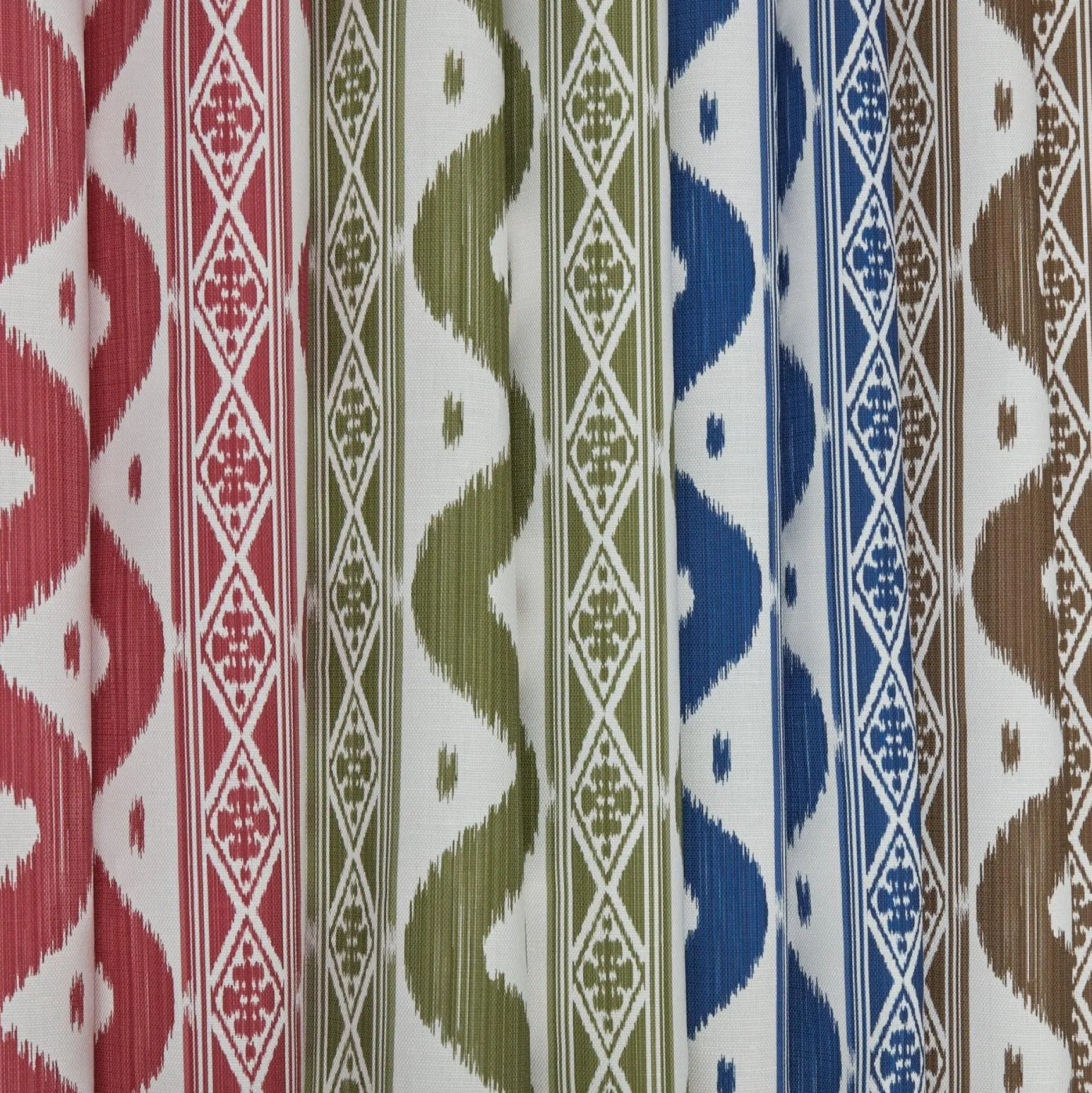 New Mrs. Alice Raspberry Pink Ikat Stripe Fabric