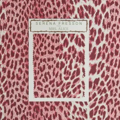 New Mrs. Alice Raspberry Pink Leopard Fabric